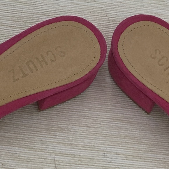 COPY - Pink suede sandal slides new - Picture 6 of 7